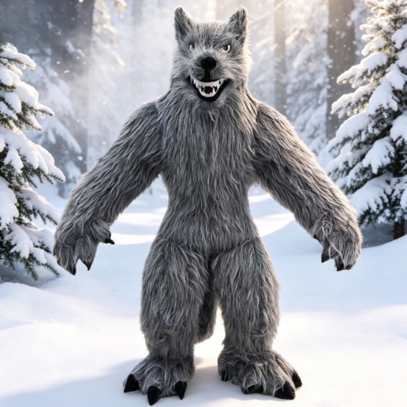 Suits - Disfraz de Mascota de Lobo Gris