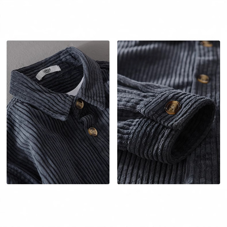 Camisa de pana para hombre 202 - Corduroy Button Up Shirt Men reseña y precio
