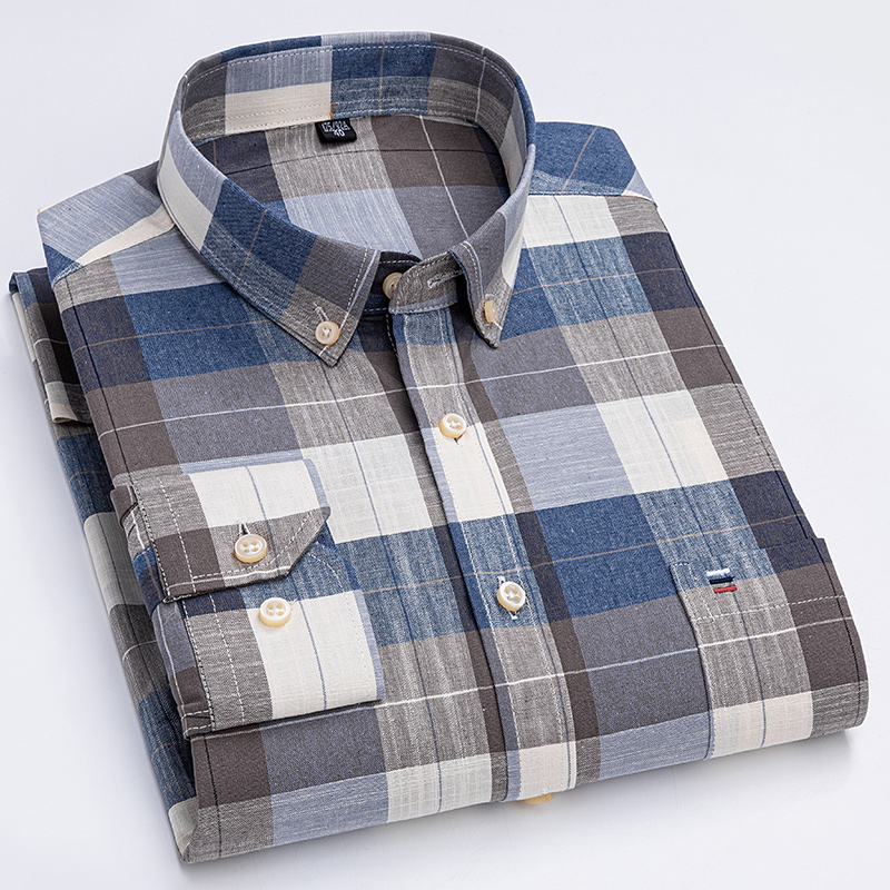 Camisas informales para hombre - Oxford Cotton Casual Shirt Business reseña y precio