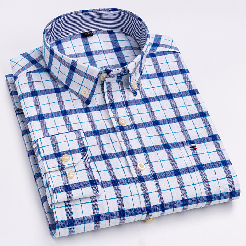 Camisas informales para hombre - Oxford Cotton Casual Shirt Business reseña y precio