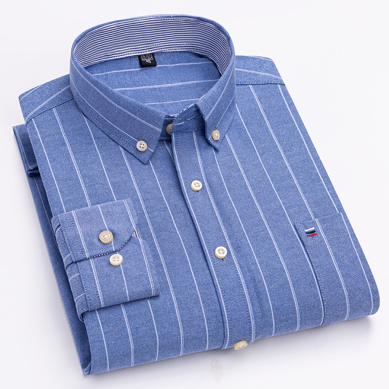 Camisas informales para hombre - Oxford Cotton Casual Shirt Business reseña y precio