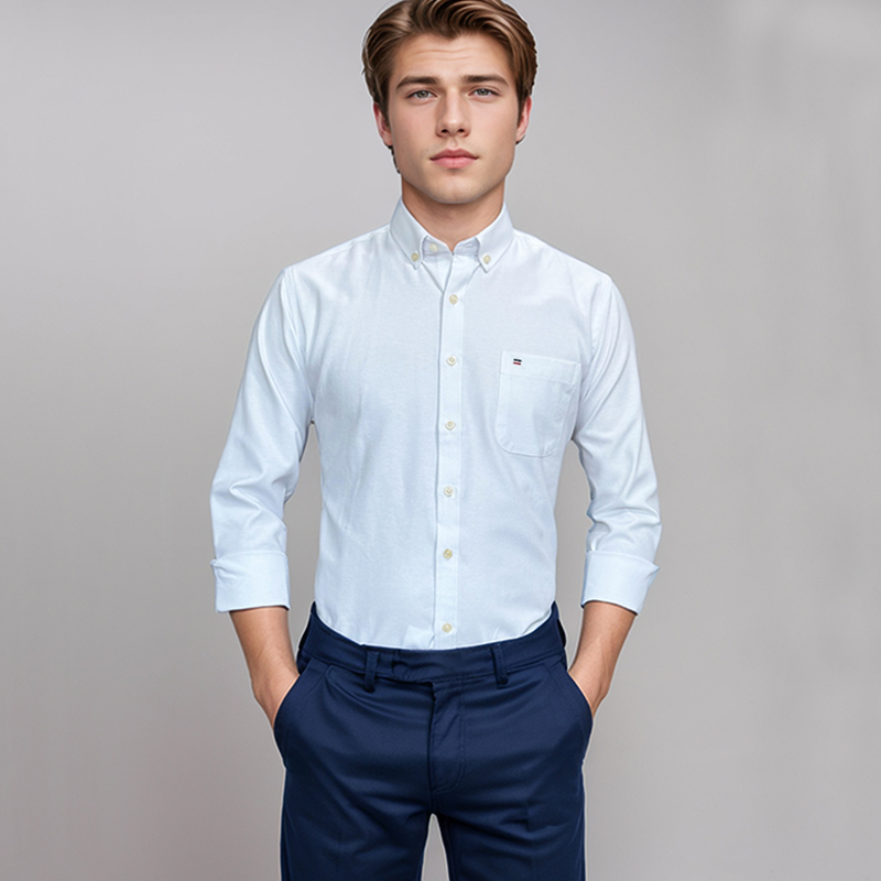 Camisa 100% de algodón para ho - Oxford Cotton Casual Shirt Business reseña y precio
