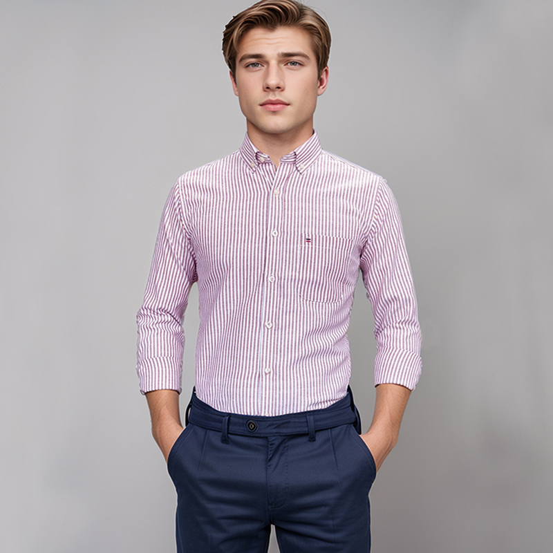 Camisa 100% de algodón para ho - Oxford Cotton Casual Shirt Business reseña y precio