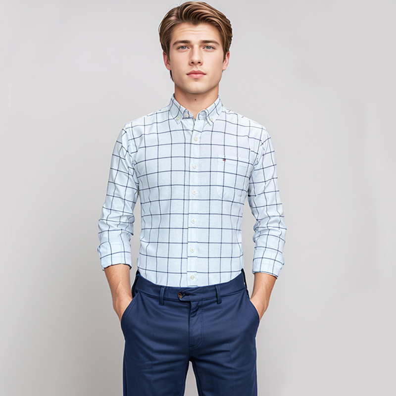 Camisa 100% de algodón para ho - Oxford Cotton Casual Shirt Business reseña y precio