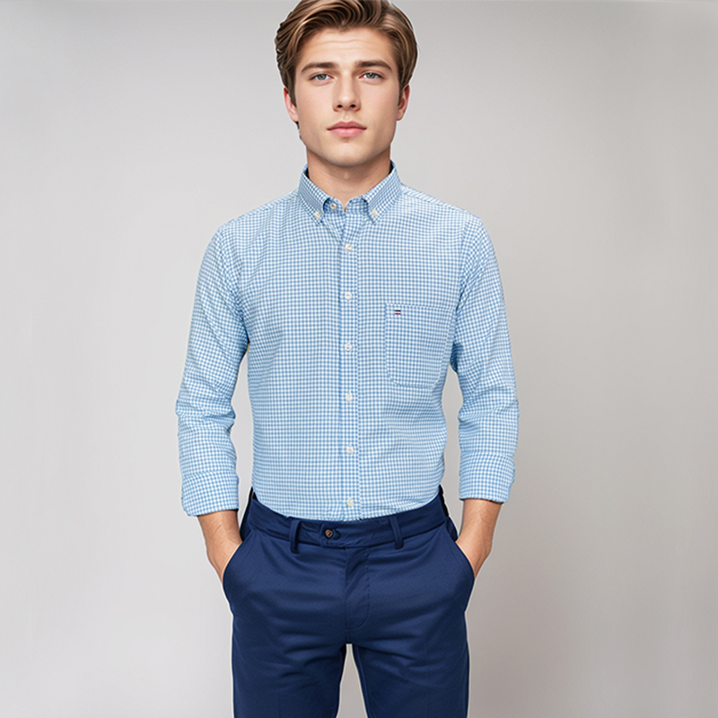 Camisa 100% de algodón para ho - Oxford Cotton Casual Shirt Business reseña y precio
