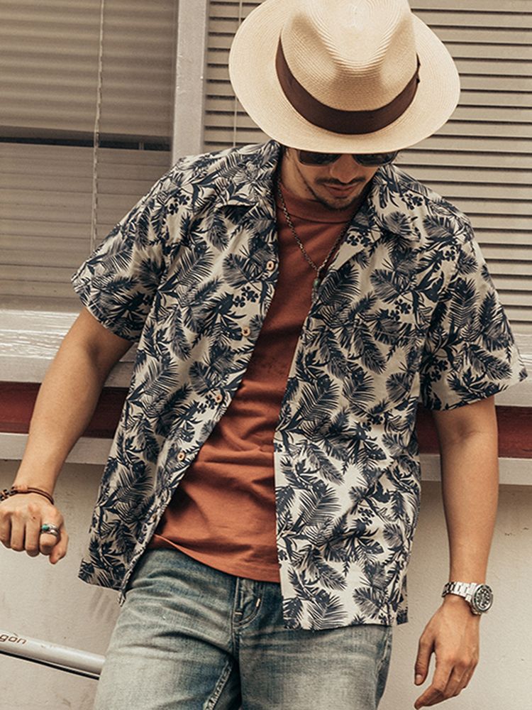 Camisa Hawaiana Moderna para H - Vintage Hawaiian Floral Shirt reseña y precio